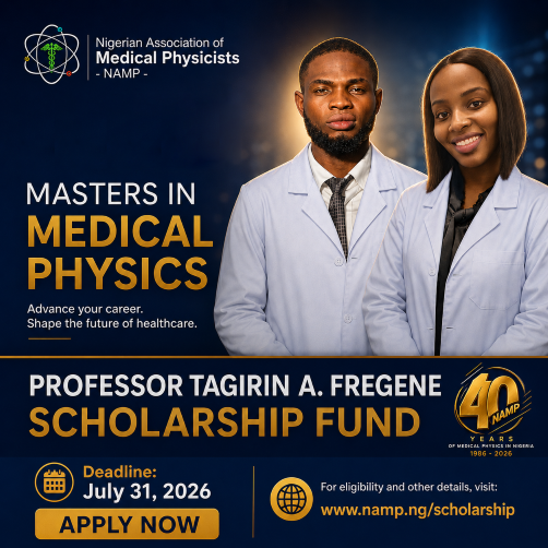 TAF Medical Physics Scholarship 2026 - Applications are now open!